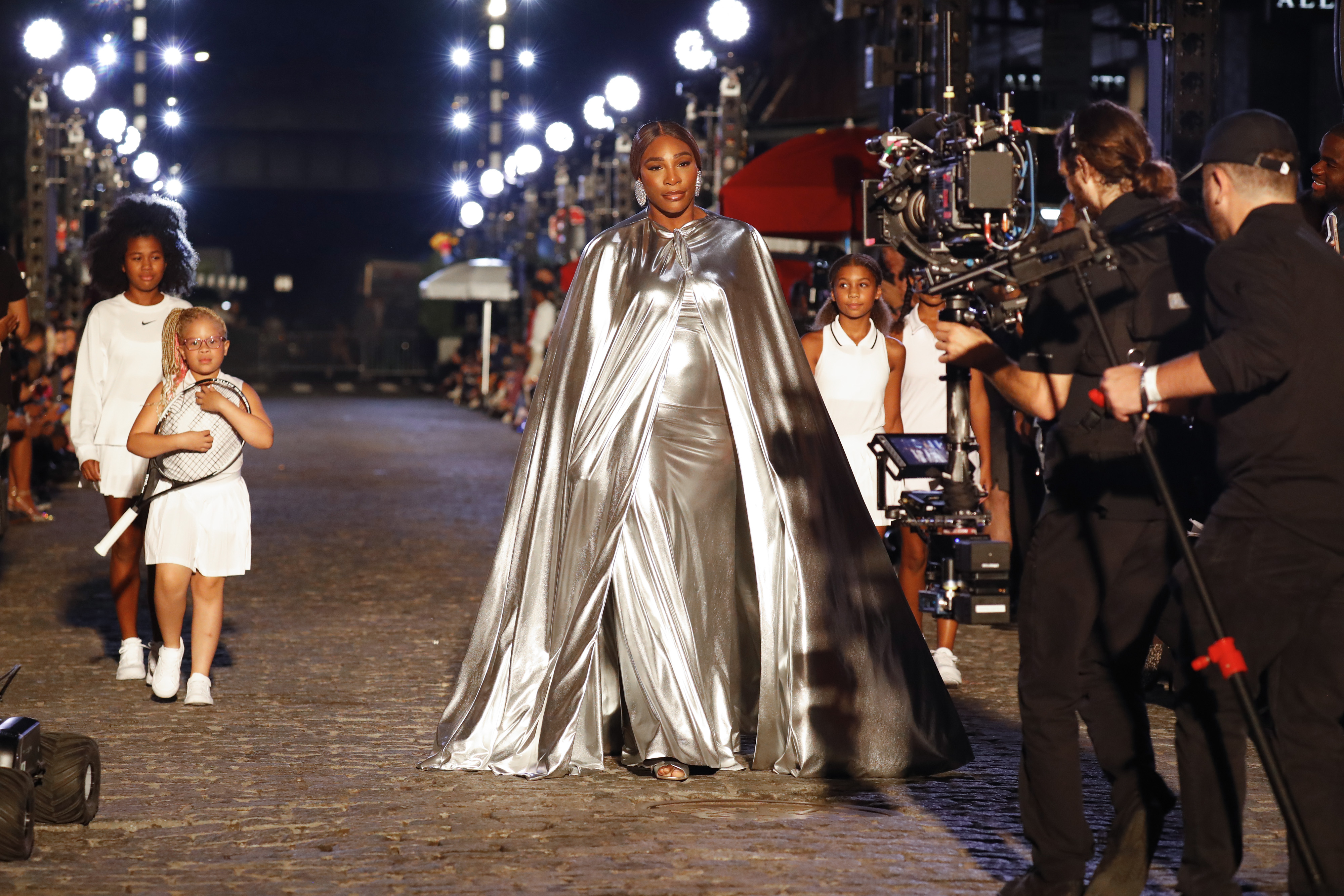 Serena Williams walks the runway for VOGUE World